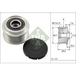 Poulie roue libre alternateur - Réf. 535 0 098 10