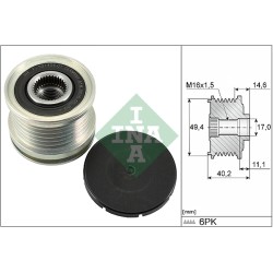 Poulie roue libre alternateur - Réf. 535 0 124 10