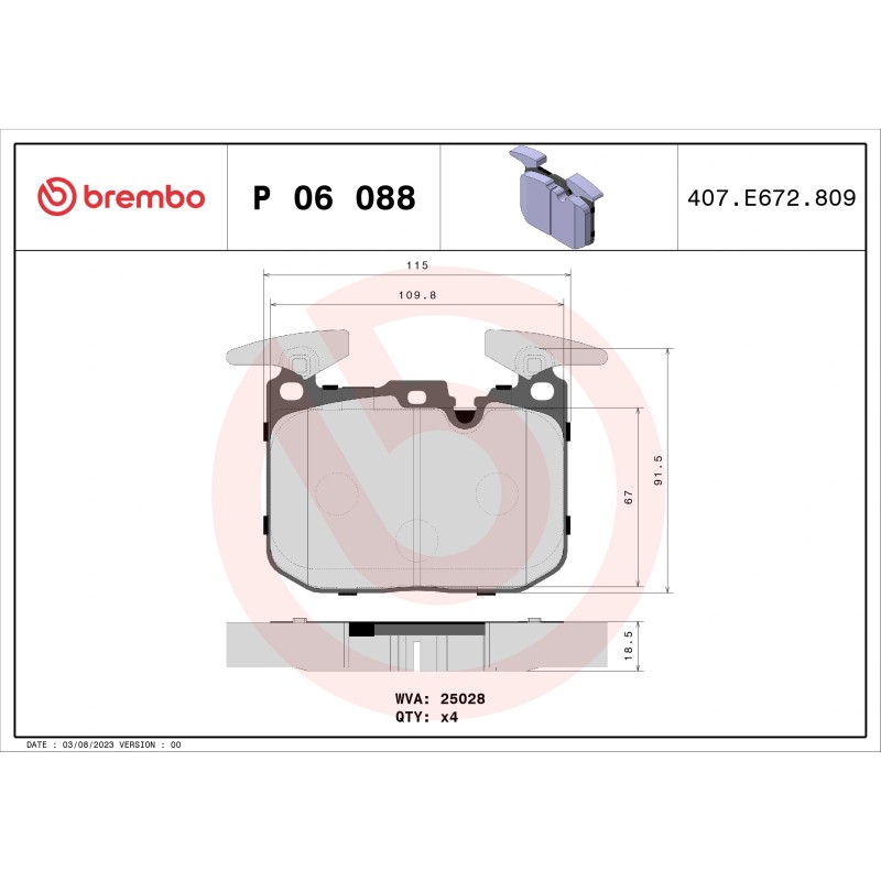 BREMBO - Réf. P06088