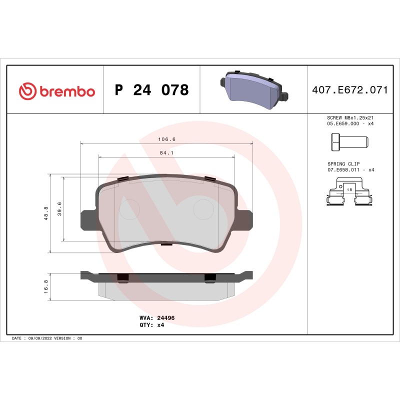 BREMBO - Réf. P24078