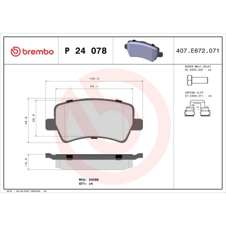 BREMBO - Réf. P24078