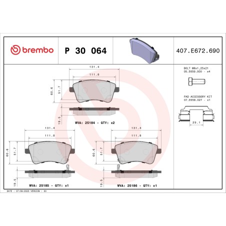BREMBO - Réf. P30064