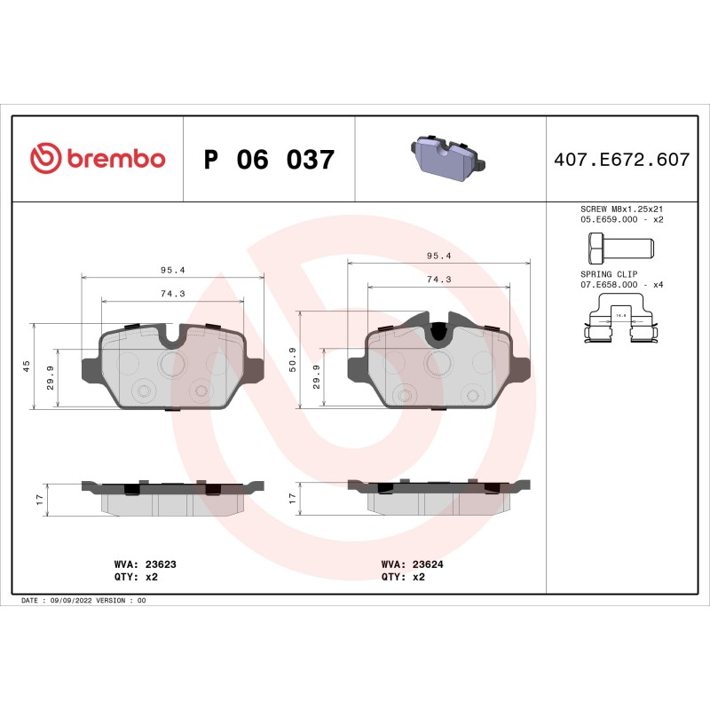 BREMBO - Réf. P06037