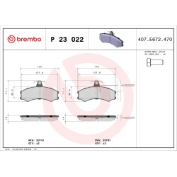 BREMBO - Réf. P23022
