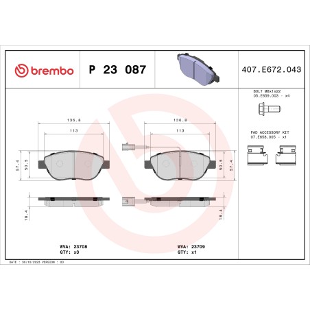BREMBO - Réf. P23087