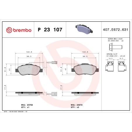 BREMBO - Réf. P23107