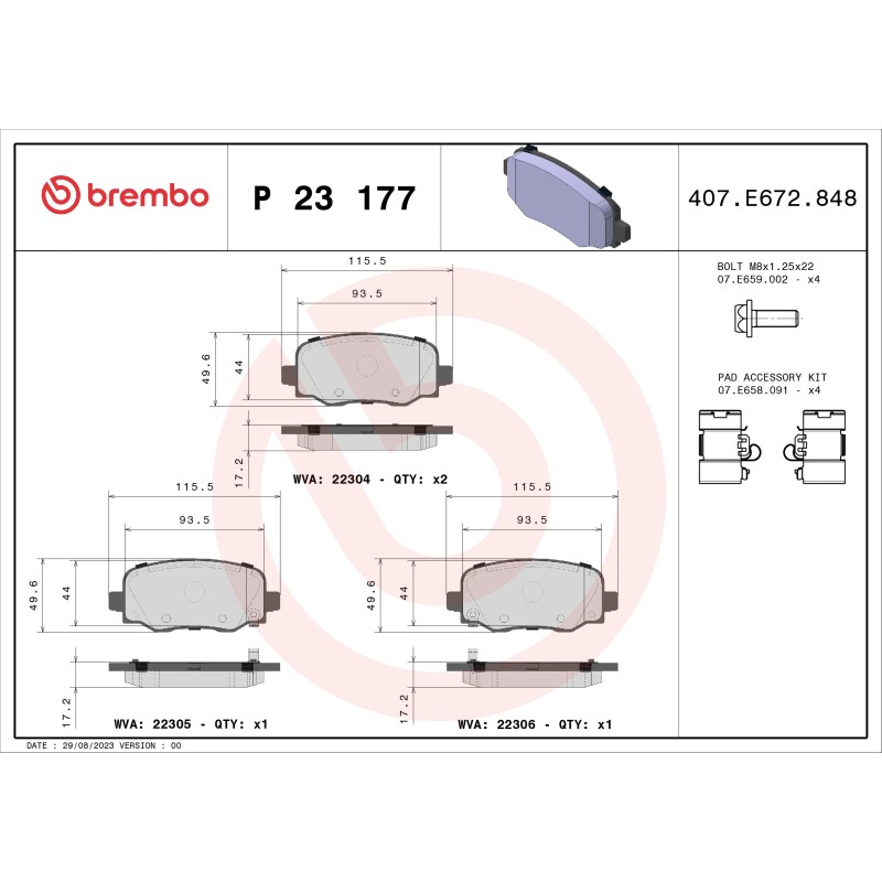 BREMBO - Réf. P23177