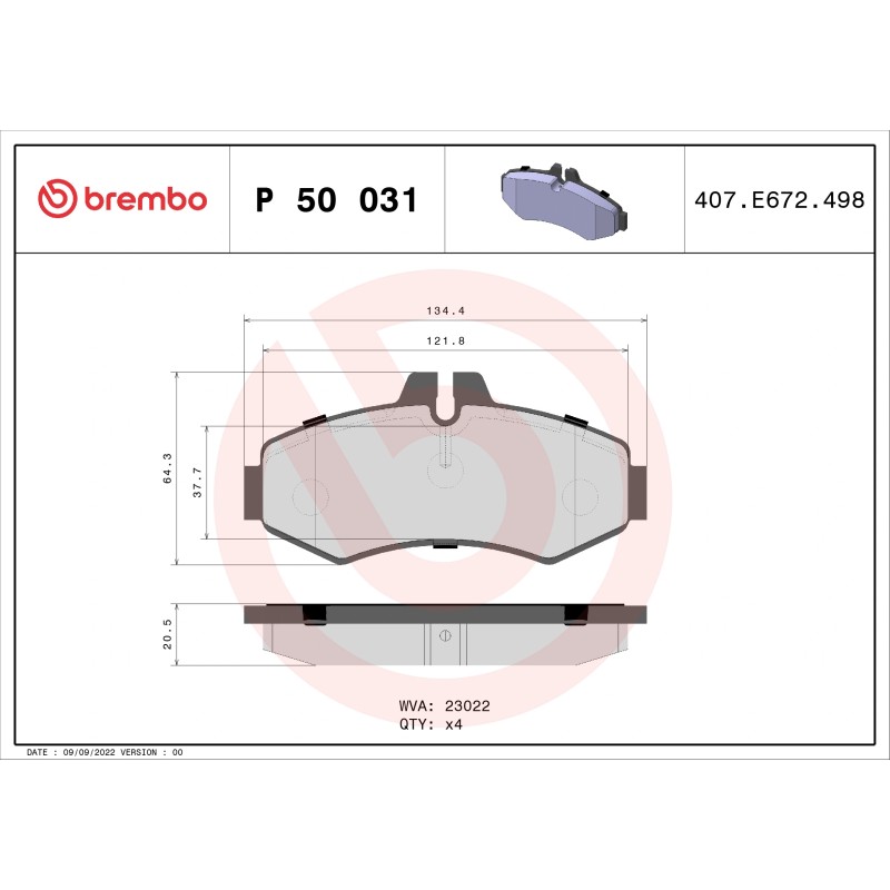 BREMBO - Réf. P50031