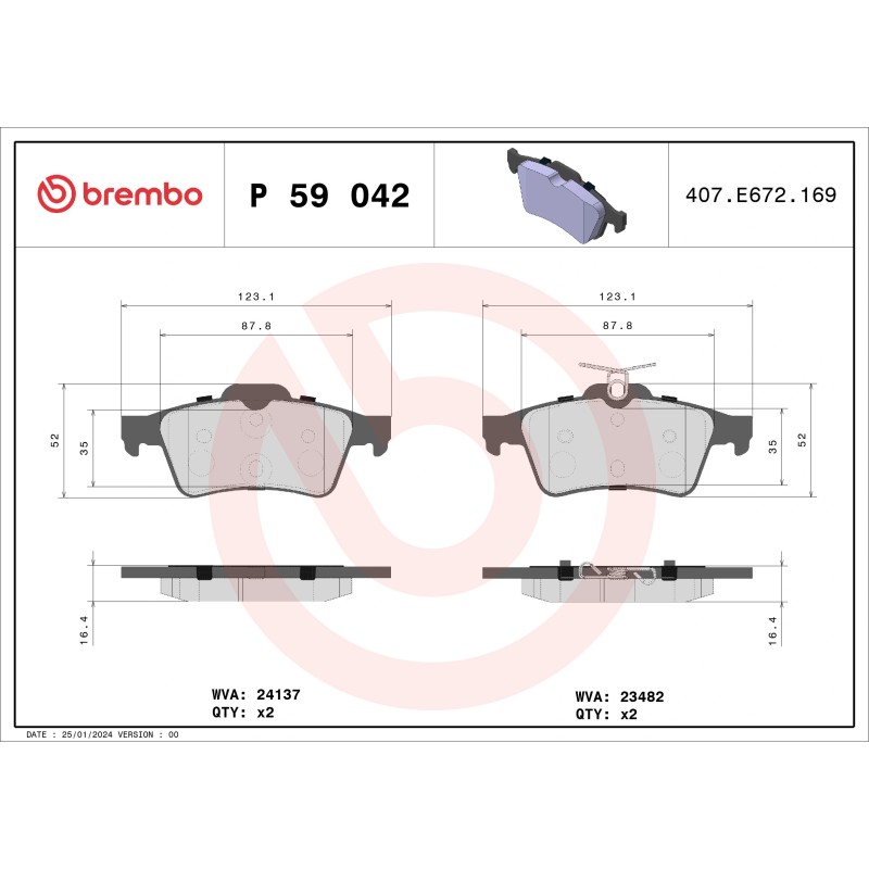 BREMBO - Réf. P59042