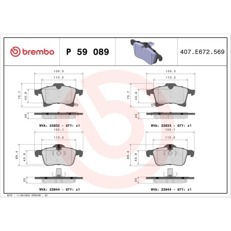 BREMBO - Réf. P59089