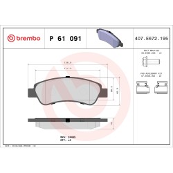 BREMBO - Réf. P61091