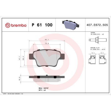 BREMBO - Réf. P61100
