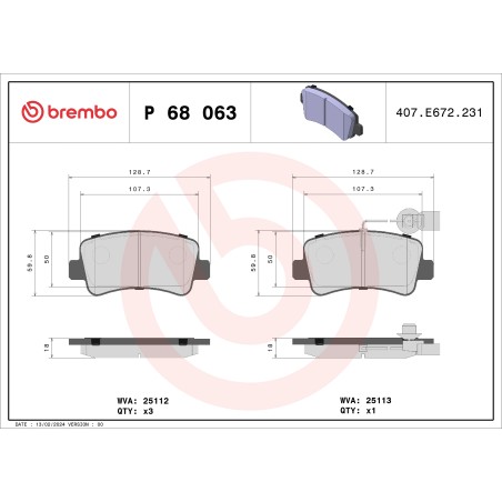 BREMBO - Réf. P68063