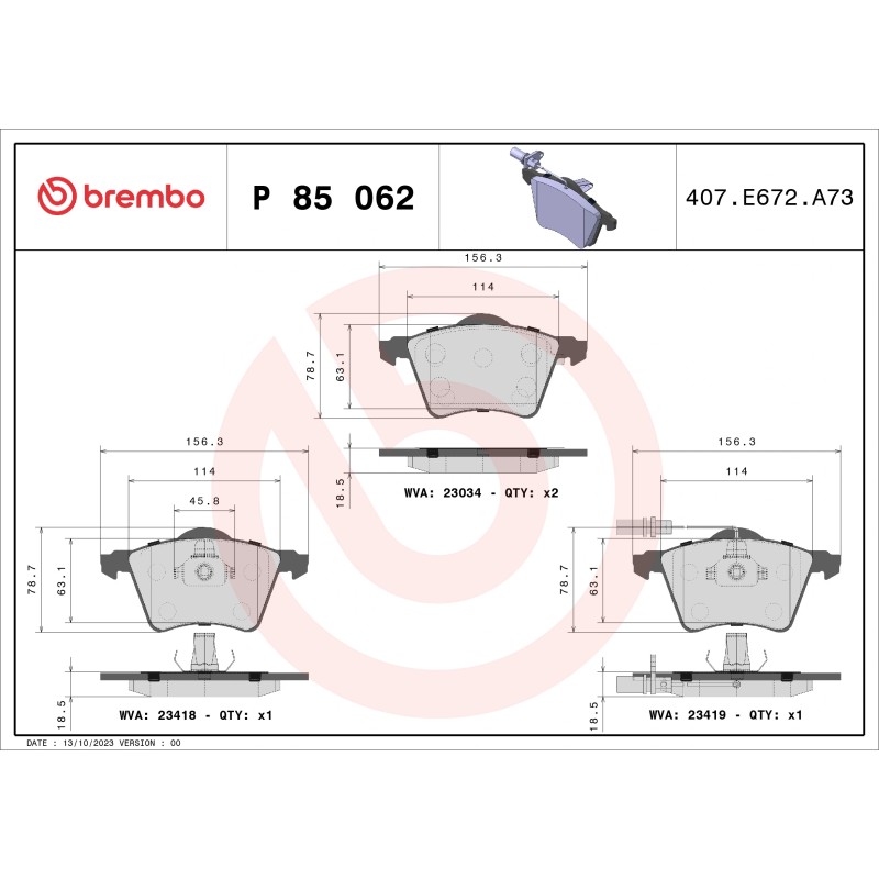 BREMBO - Réf. P85062