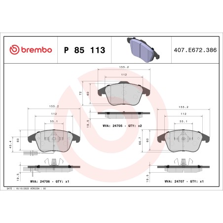 BREMBO - Réf. P85113