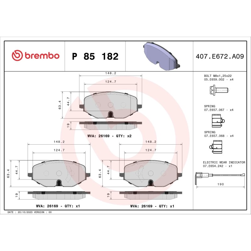 BREMBO - Réf. P85182