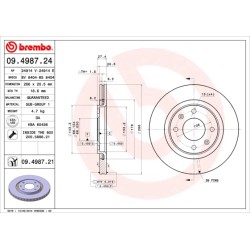 BREMBO - Réf. 09.4987.21