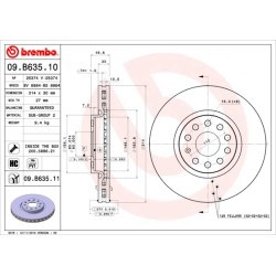 BREMBO - Réf. 09.B635.11