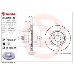 BREMBO - Réf. 09.C285.11