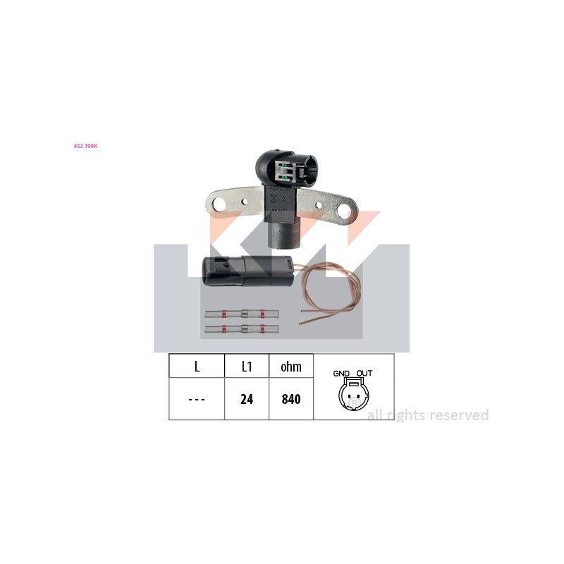 Capteur vilebrequin - Réf. 453.199K