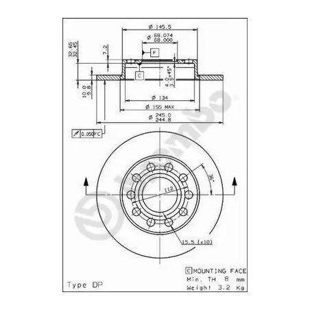 BREMBO - Réf. 08.9136.11